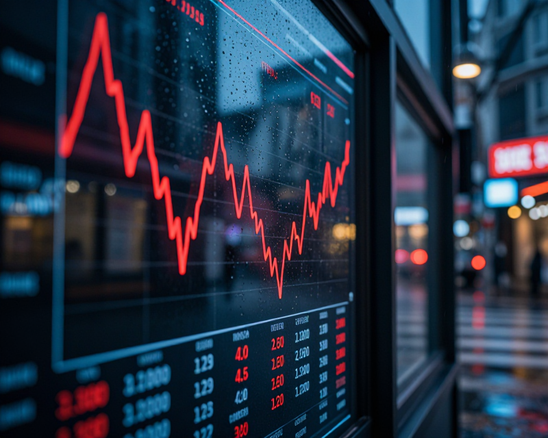 Financial Decline Concept