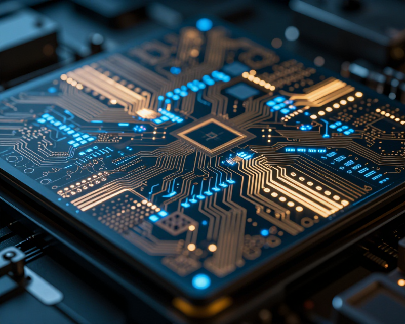 AI and Semiconductor Technology Concept