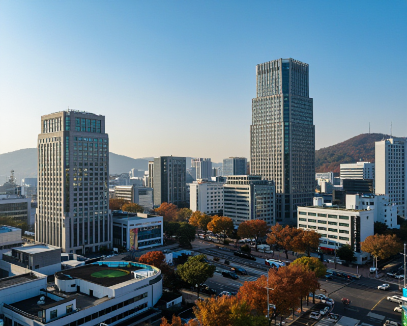 Autumn Morning in Seoul