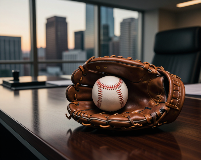 Baseball and Global Investment Concept