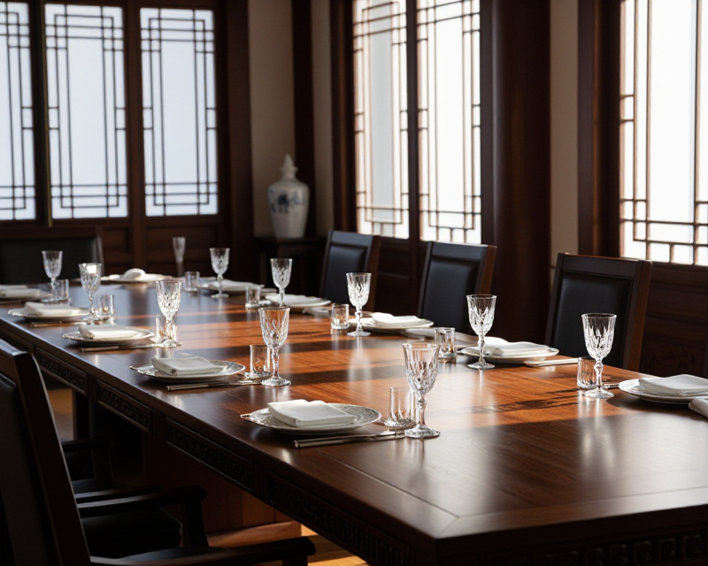 Dignified Presidential Luncheon Setting