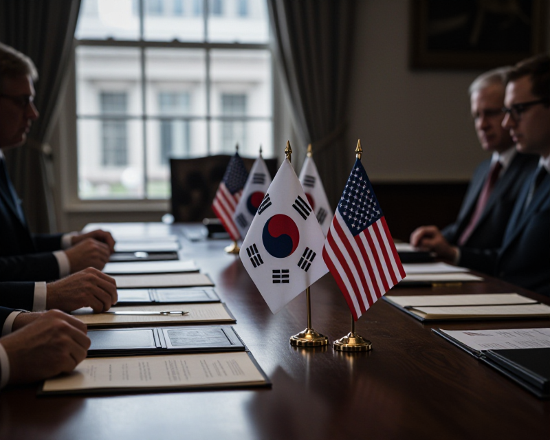 Diplomatic Meeting Atmosphere