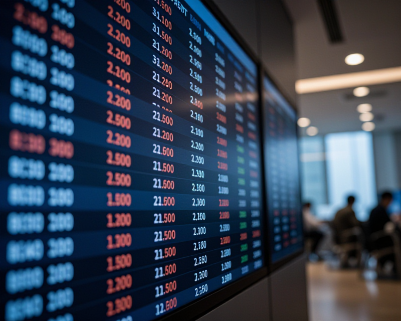 Financial Market Decline Visual