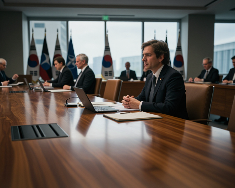 Diplomatic Summit Atmosphere