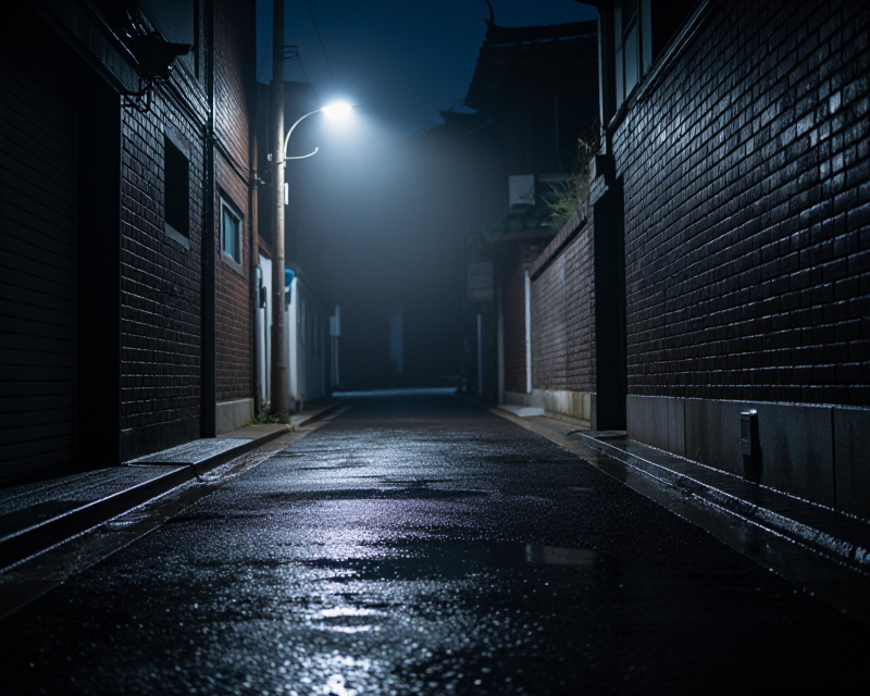 Atmospheric Korean Urban Night